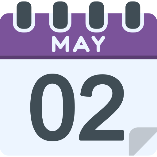 May - Free time and date icons