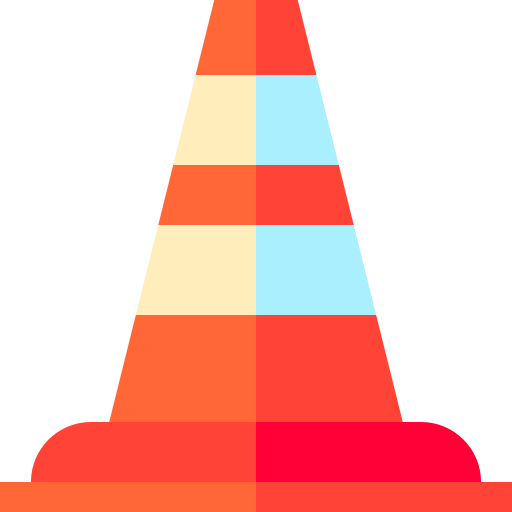 Cone Basic Straight Flat icon