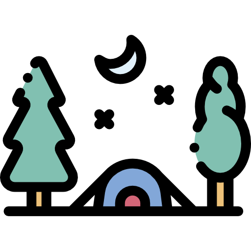 캠핑 무료 아이콘