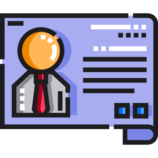 tarjeta de identificación icono gratis