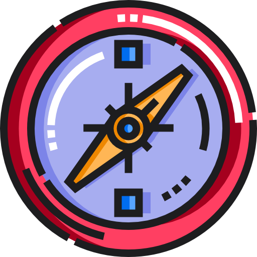 Compass Detailed Straight Lineal color icon