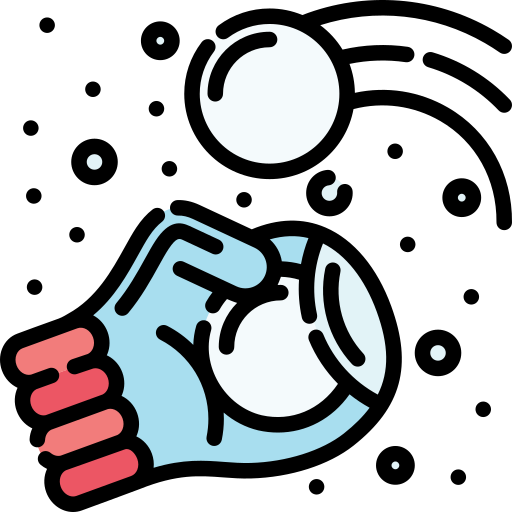 Snowball Generic Outline Color icon