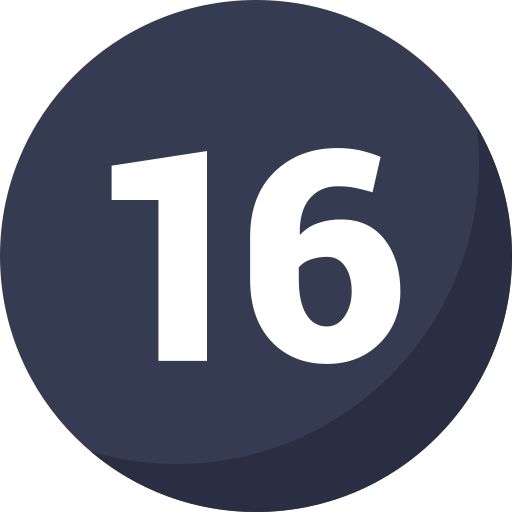 16 grátis ícone 16 grátis ícone