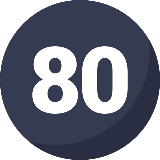 80 icono gratis