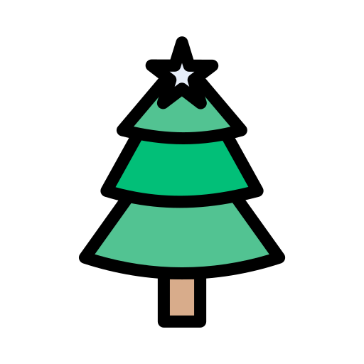 Árbol de navidad icono gratis