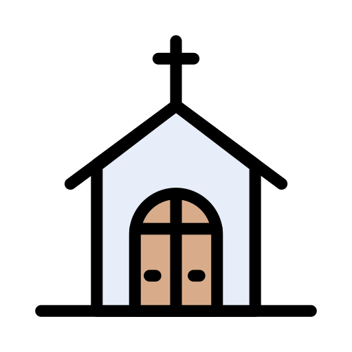 Church Vector Stall Lineal Color icon