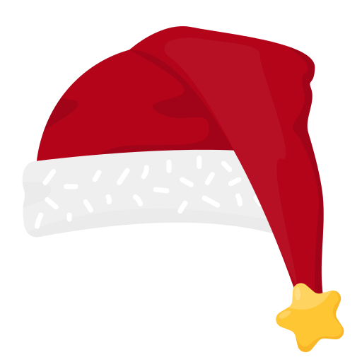 sombrero de santa icono gratis