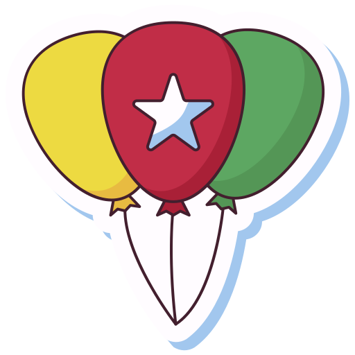 Balloons Generic Outline Color icon