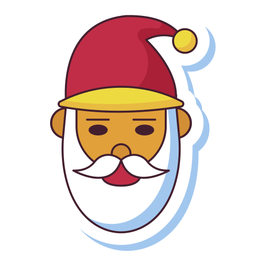 papa noel icono gratis