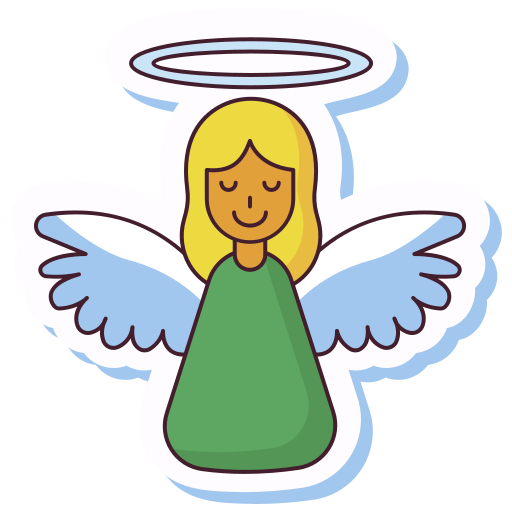 Angel Generic Outline Color icon