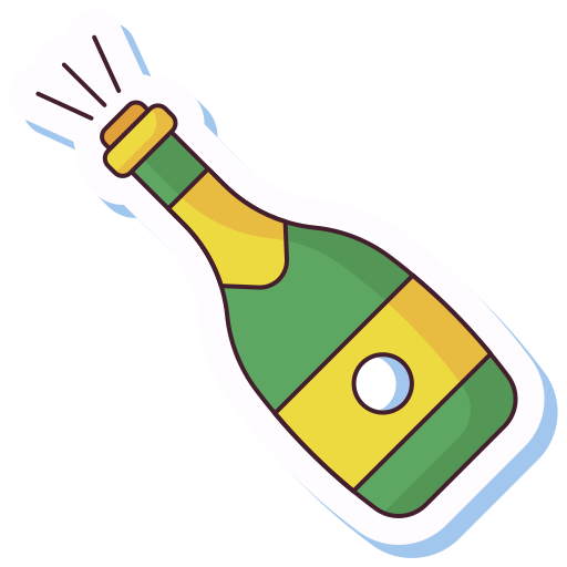 champanhe grátis ícone