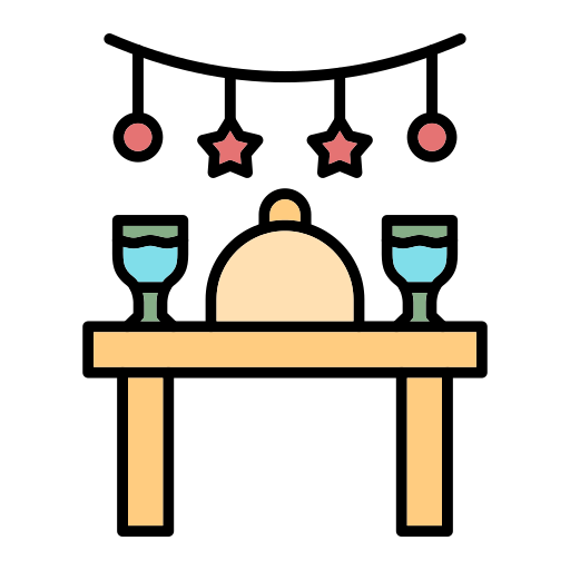 mesa del comedor icono gratis