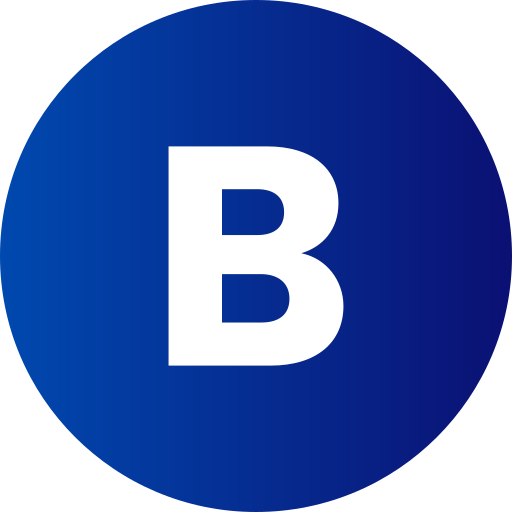 Letter B Generic Flat Gradient Icon