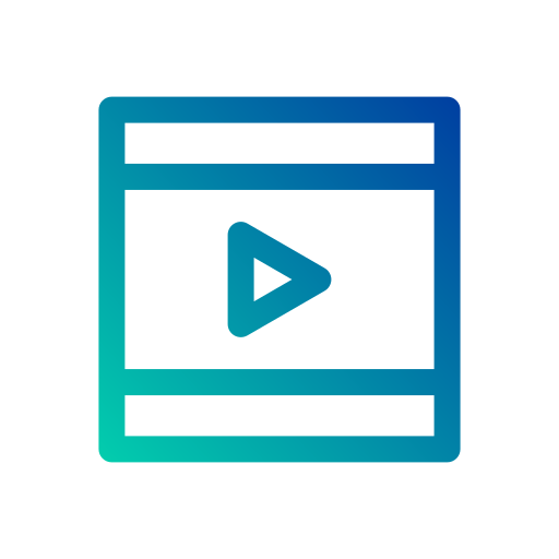 reproductor de video icono gratis