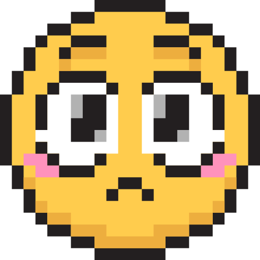 Pleading Face Pixel Discord | Pin