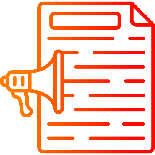 marketing de contenidos icono gratis