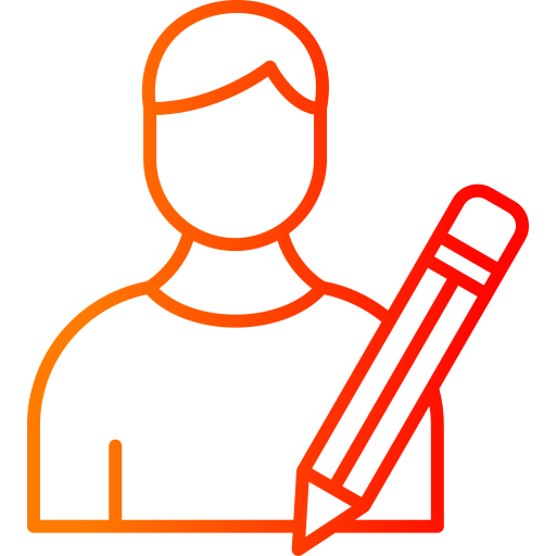 escritor icono gratis