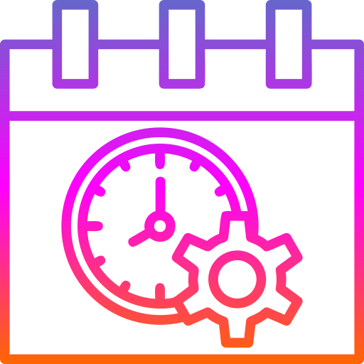 gestión del tiempo icono gratis