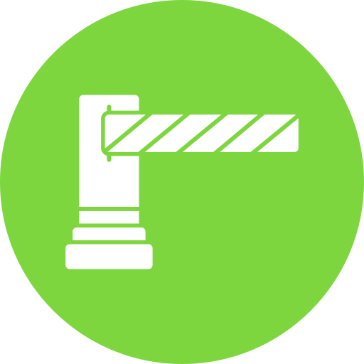 Parking barrier free icon