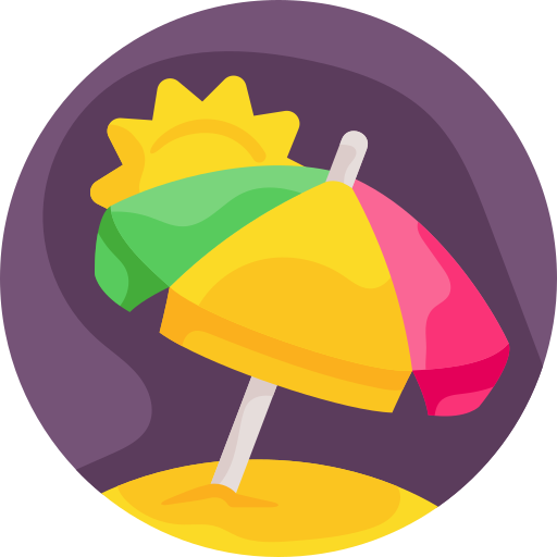 Beach umbrella free icon Beach umbrella free icon