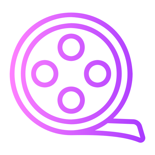 carrete de película icono gratis