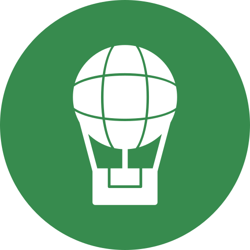 globo aerostático icono gratis