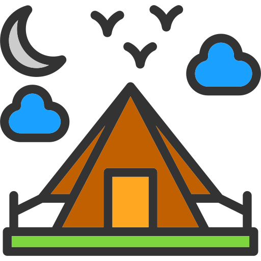 Camping Generic Outline Color icon