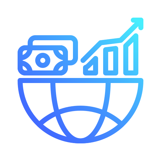 Economía global icono gratis