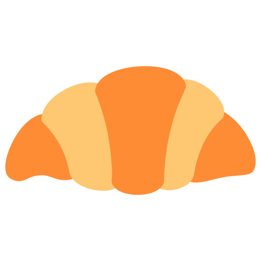 croissant Icône gratuit croissant Icône gratuit