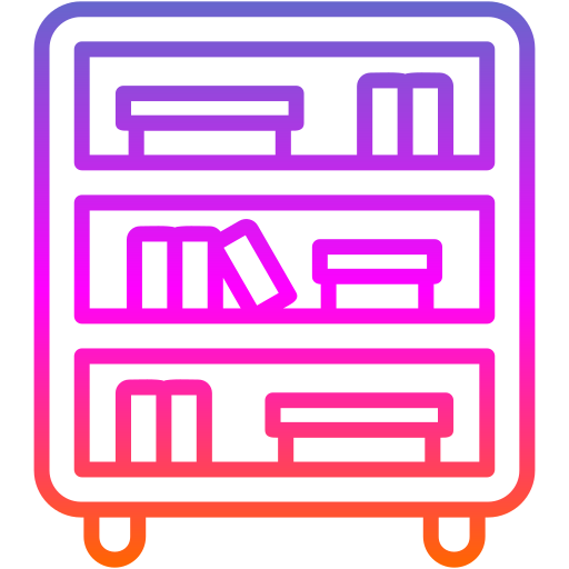 estantería icono gratis