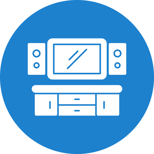 cine en casa icono gratis