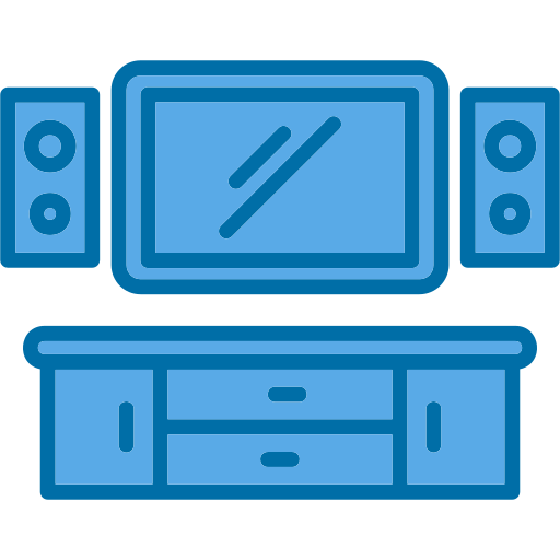 cine en casa icono gratis