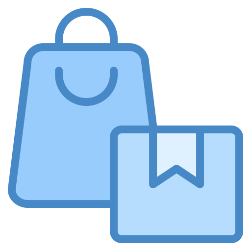 Shopping bag Generic Blue icon