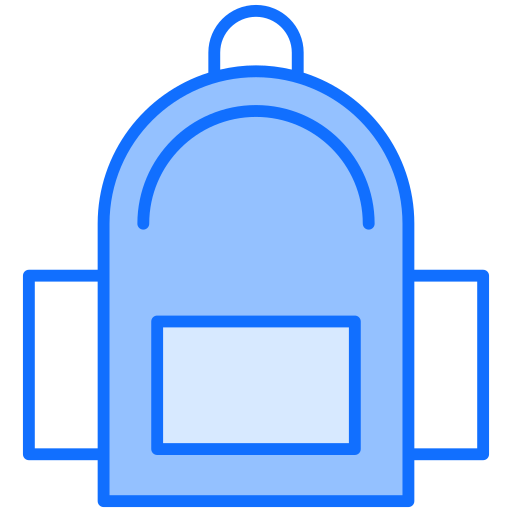 bolsa para la escuela icono gratis