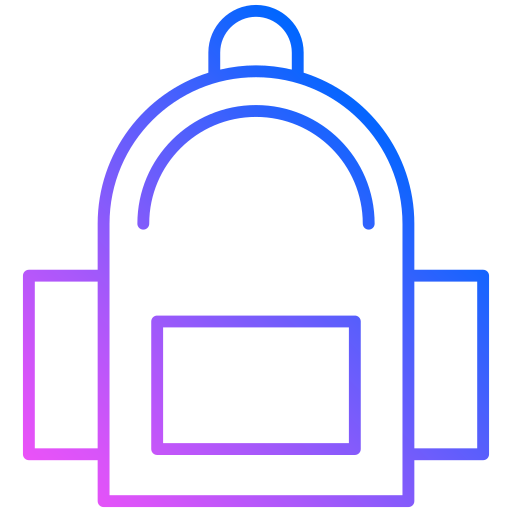 bolsa para la escuela icono gratis