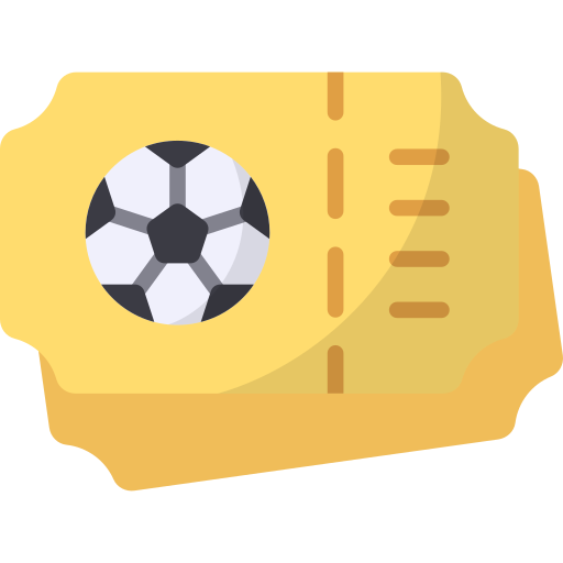 boleto de fútbol icono gratis
