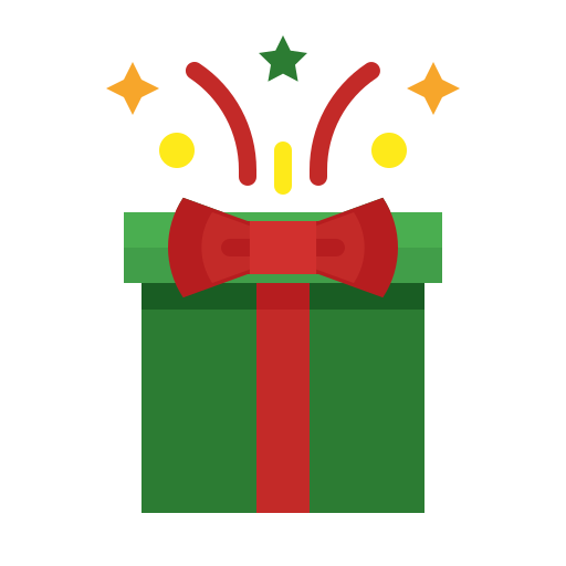 caja de regalo icono gratis