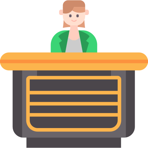 recepcionista icono gratis