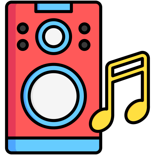 altavoz de música icono gratis