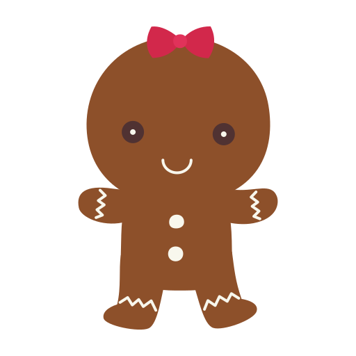 Gingerbread Man Generic Flat icon