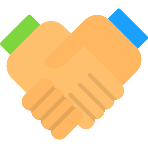 apretón de manos icono gratis