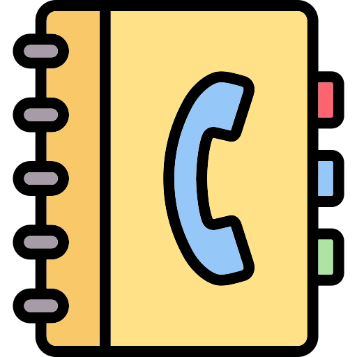 directorio telefónico icono gratis