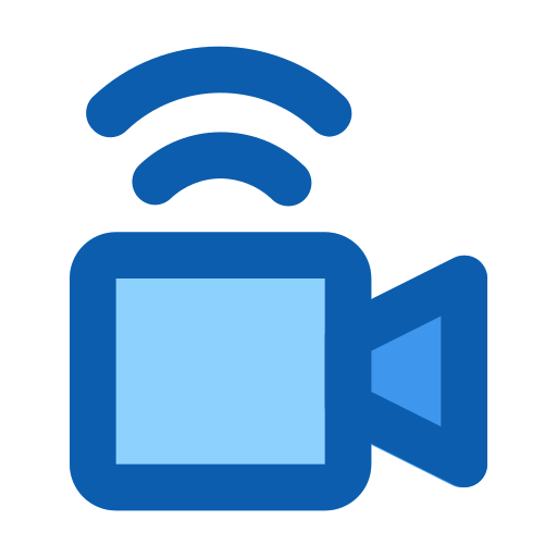transmisión en vivo icono gratis