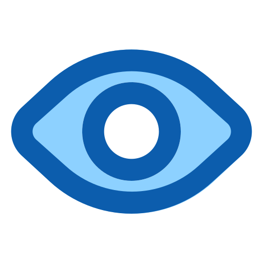 Eye Generic Blue icon