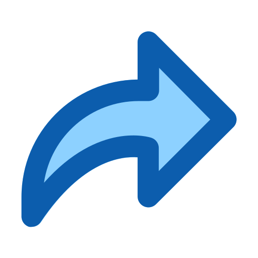 Forward Generic Blue icon