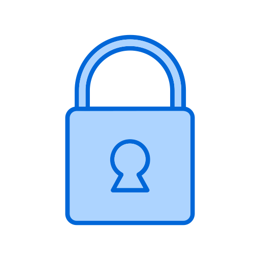 Lock Generic Blue icon