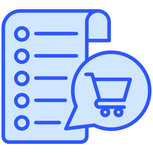 Shopping list Generic Blue icon