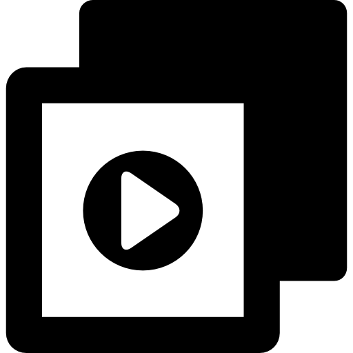 reproducción de video icono gratis