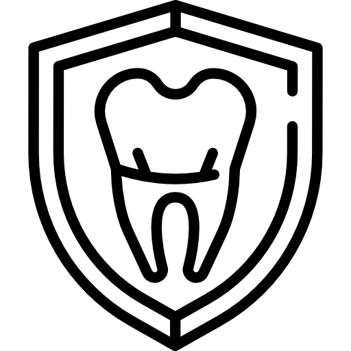 protección de los dientes icono gratis