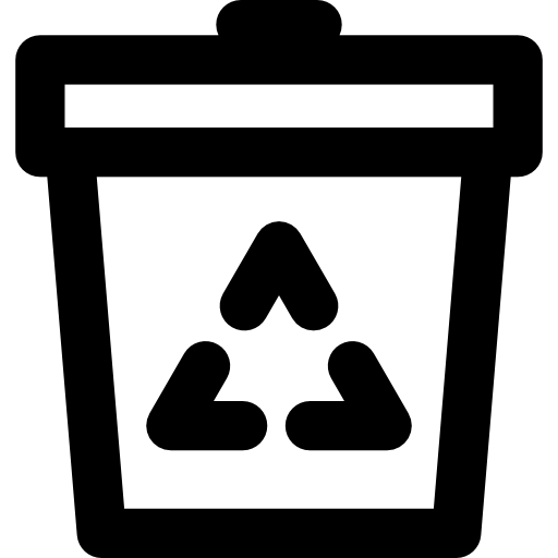 tacho de reciclaje icono gratis